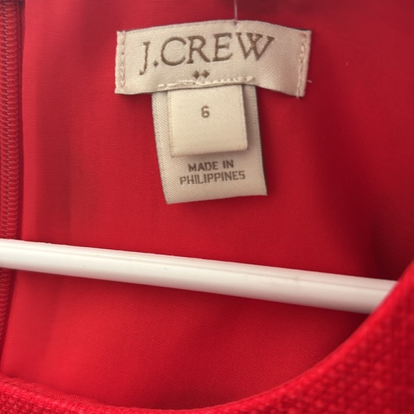 J. Crew Red and Black polka dotted Sheath Mini Dress - Picture 6 of 8